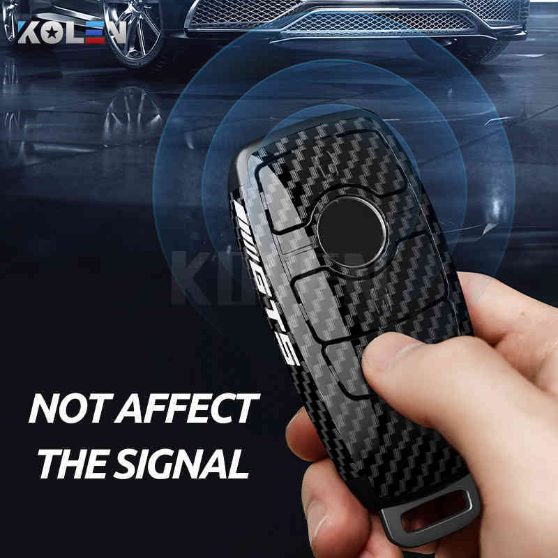 ABS Carbon Fiber Style Car Key Case Cover Shell Fob For Mercedes A B C E S Class W204 W205 W212 W213 W176 GLC CLA AMG W177
