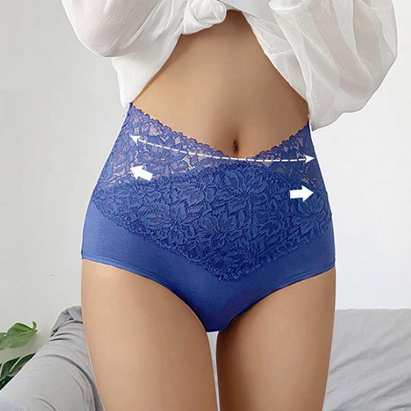 High Waist Lace Cotton Panties Sexy V-shaped Womens Underwear Autumn Hips Slimming Female, Color 5
High Waist Lace Cotton Panties Sexy V-shaped Womens Underwear Autumn Hips Slimming Female, Color 5