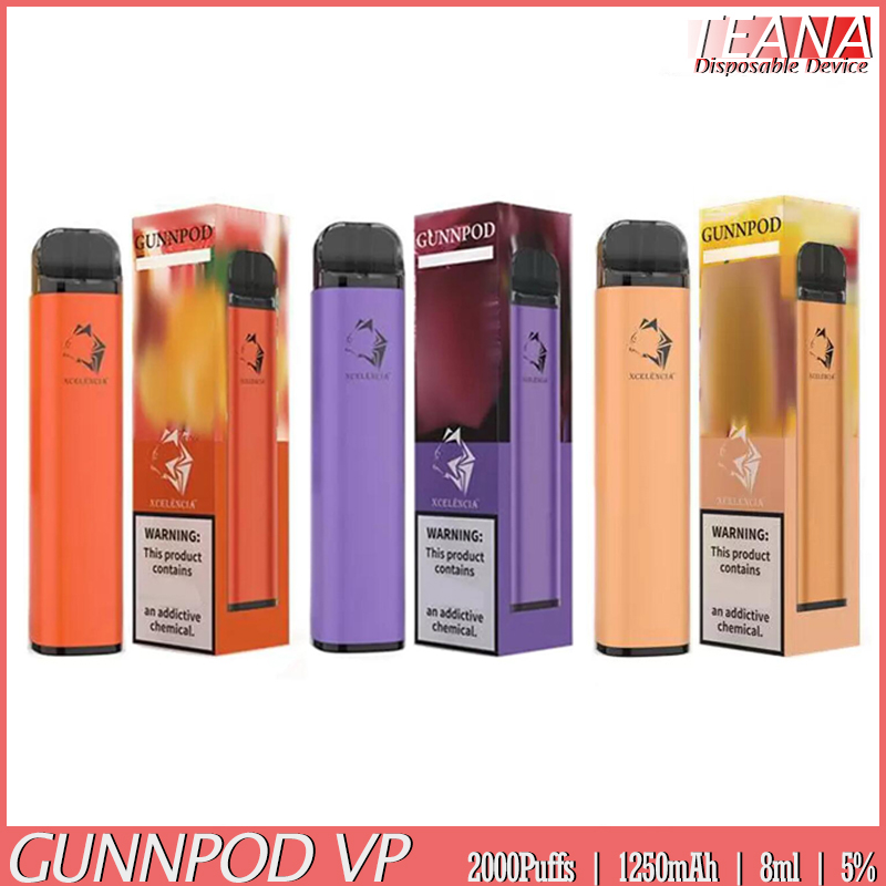 2021 Gunnpod VP Disposable Vape Gunnpods E Cigarette Kit 2000 Puffs 1250mAh 8ml Pre-filled Pods Cartridges Gunnpods Vapes Bang Gun Pod Portable Pen Australian Vapors, Remark colors
2021 Gunnpod VP Disposable Vape Gunnpods E Cigarette Kit 2000 Puffs 1250mAh 8ml Pre-filled Pods Cartridges Gunnpods Vapes Bang Gun Pod Portable Pen Australian Vapors, Remark colors