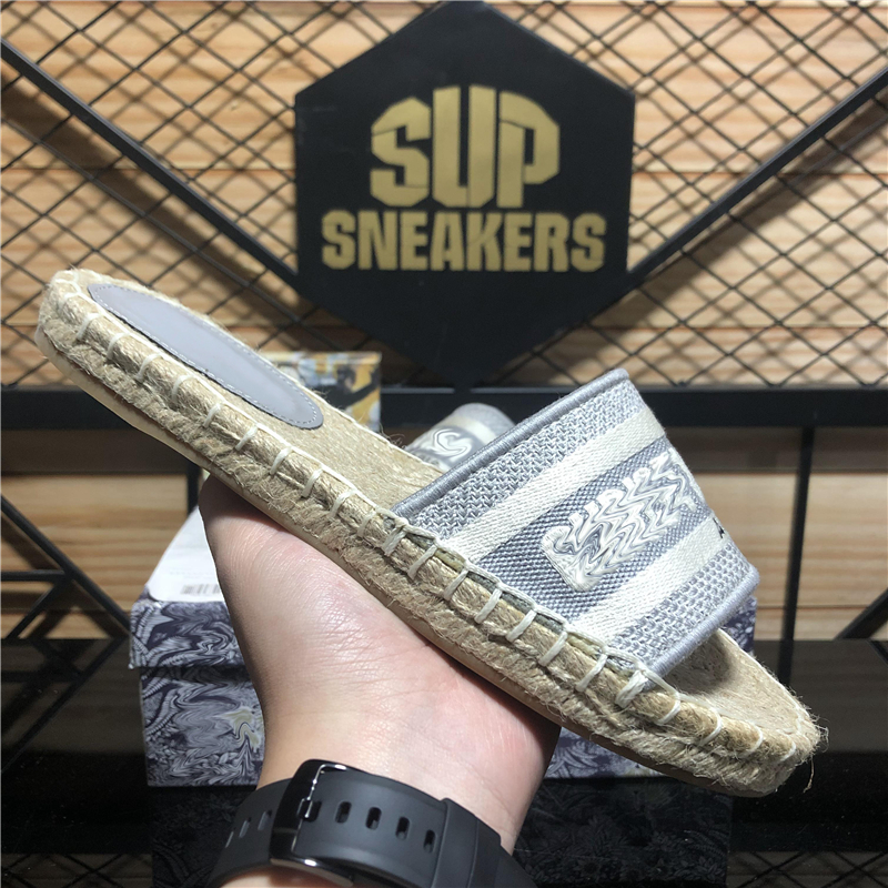 luxury woman Straw designer sandal Summer fashion pantoufle ladys flat Espadrilles sandals Beach sliders womens soft outdoors Loafers non-slip Fisherman slipper, Customize