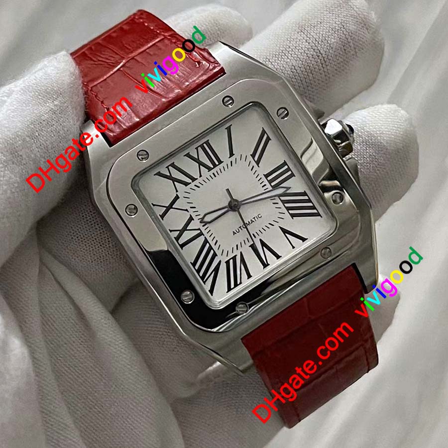 Hight quality square Watch 100 XL Stainless Steel Automatic Mechanical Men's Watch Men's Sports Watch 4 color Leather Strap, Watch box
Hight quality square Watch 100 XL Stainless Steel Automatic Mechanical Men's Watch Men's Sports Watch 4 color Leather Strap, Watch box