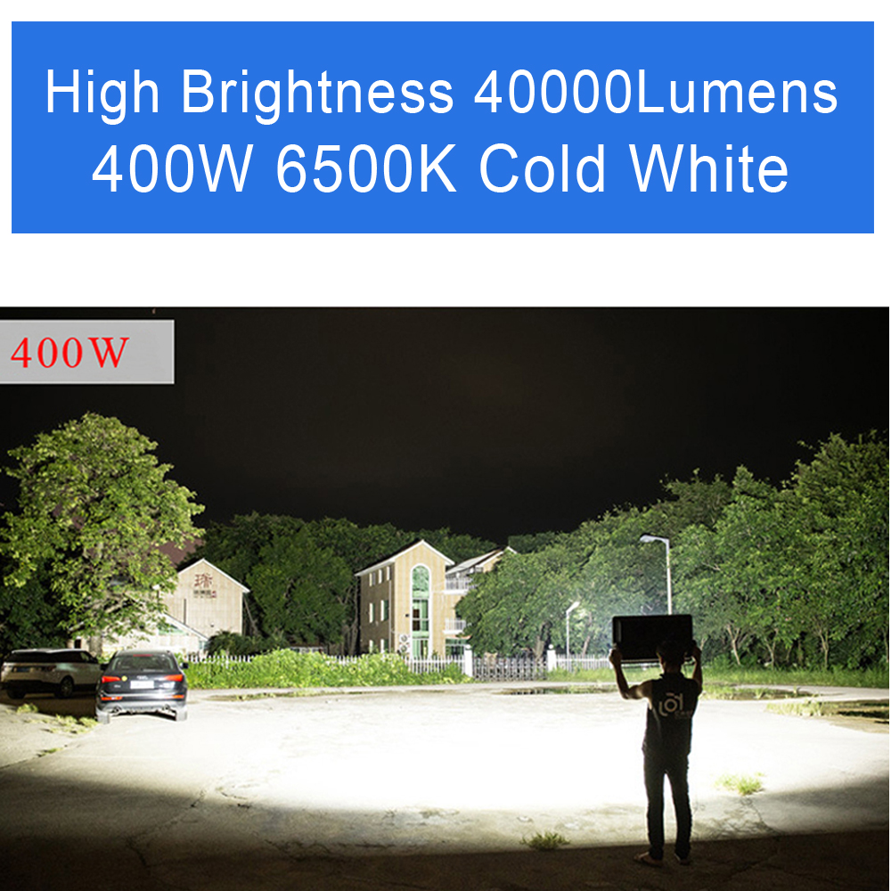 LED Flood Lights 600W Outdoor 500W Reflectors 400W 300W 200W IP66 Waterproof Exterieur COB Floodlight for Garden, Backyard, Garage, Playground USA STO