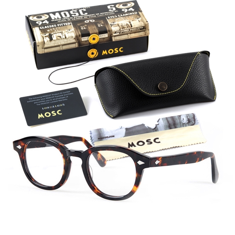 Johnny Depp Glasses Men Computer s Round Transparent LEMTOSH Eyeglasse Design Acetate Style Vintage Frame Box 220615