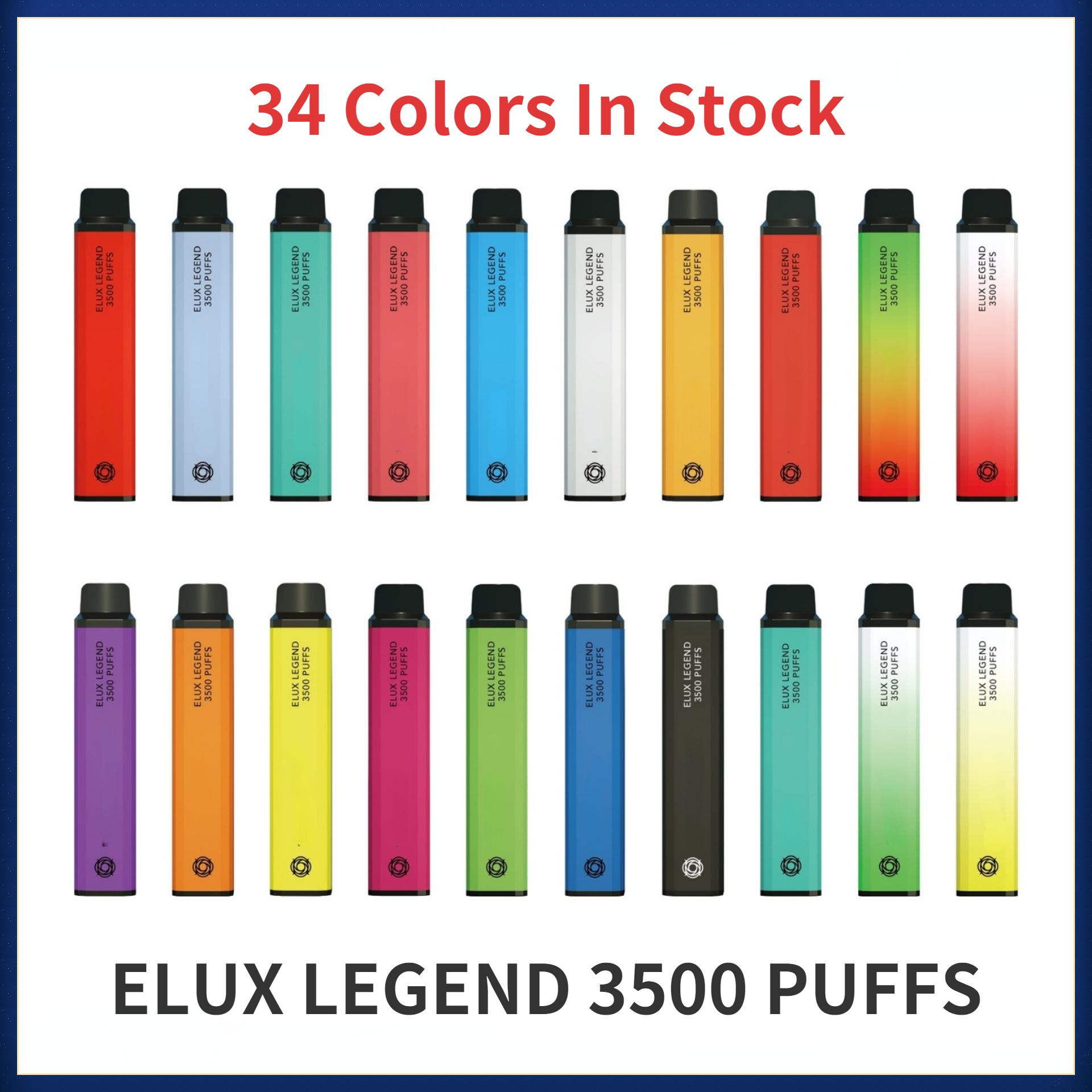 original ELUX LEGEND 3500 puffs Disposables Vape Electronic Cigarettes Device starter Kit 1500mAh Battery 10ml Pre-Filled pod with built-in coil Pen wholesale
original ELUX LEGEND 3500 puffs Disposables Vape Electronic Cigarettes Device starter Kit 1500mAh Battery 10ml Pre-Filled pod with built-in coil Pen wholesale