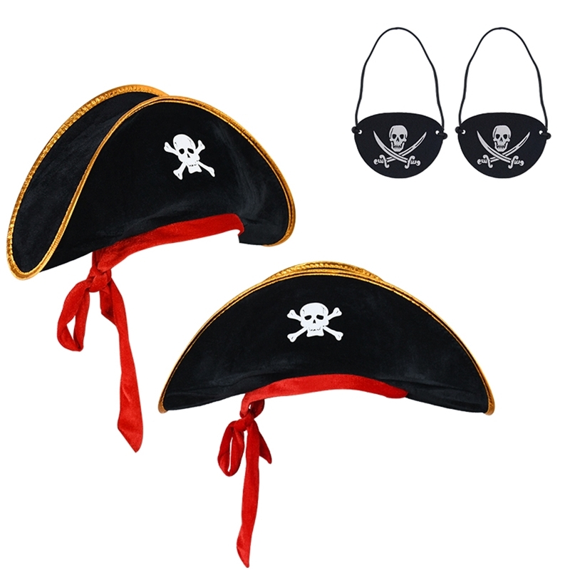 Wide Brim Hats Pirate Skull Print Captain Cap Accessories Party for Halloween Cosplay Caribbean with Eye Patch 220826, 6pcs
Wide Brim Hats Pirate Skull Print Captain Cap Accessories Party for Halloween Cosplay Caribbean with Eye Patch 220826, 6pcs