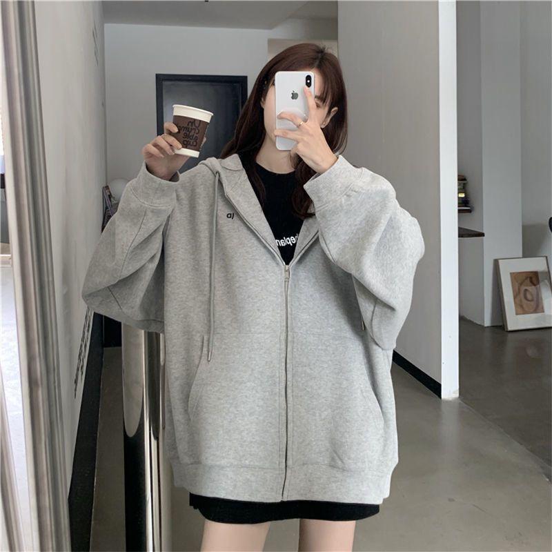 Women' Hoodies & Sweatshirts Casual Solid Color Zip Hoodie Fashion Oversize Sweatshirt Pockets Autumn Jacket Loose Women' Long Sleeve, Pk
Women' Hoodies & Sweatshirts Casual Solid Color Zip Hoodie Fashion Oversize Sweatshirt Pockets Autumn Jacket Loose Women' Long Sleeve, Pk