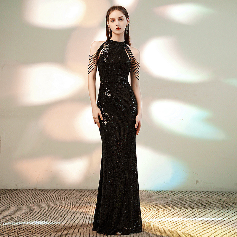 Long Sequin Prom Dresses 2022 Sexy Mermaid Feathers high-neck African Black Girl Silver Elegant plus size Prom Dress evening Gowns