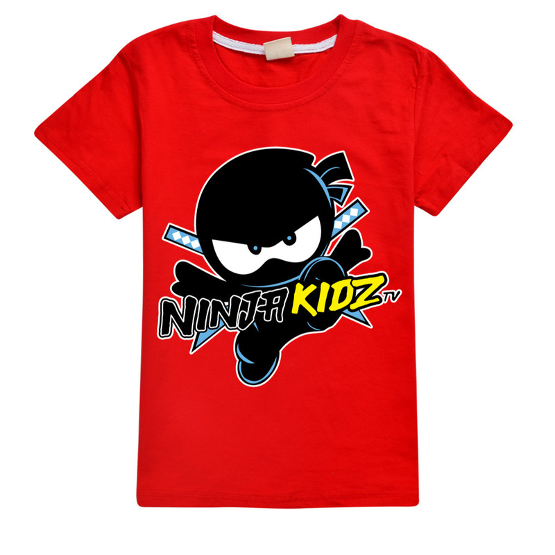 Ninja Kidz B Kids Clothes Cotton Short sleeved T shirts Children Sweatshirt Cartoon Teenager Tops Boys Girls Clothing 220620