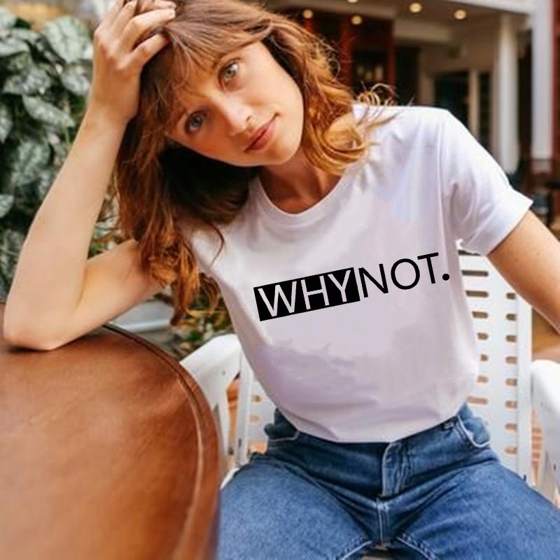 Women' T-Shirt Why Not Print Letter Graphic Tees Women Tshirt White Top 2022 Summer Female Tee Shirt Fashion Casual Street Tumblr Clothes, Dt62-fstwh-
Women' T-Shirt Why Not Print Letter Graphic Tees Women Tshirt White Top 2022 Summer Female Tee Shirt Fashion Casual Street Tumblr Clothes, Dt62-fstwh-