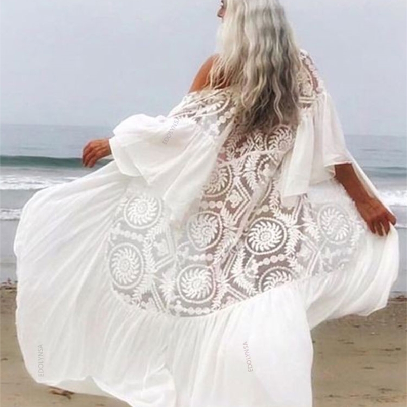 Bikini Coverups Sexy Belted Summer Dress White Lace Tunic Women Plus Size Beach Wear Swim Suit Cover Up Q1049 220613, Q980-1049
Bikini Coverups Sexy Belted Summer Dress White Lace Tunic Women Plus Size Beach Wear Swim Suit Cover Up Q1049 220613, Q980-1049