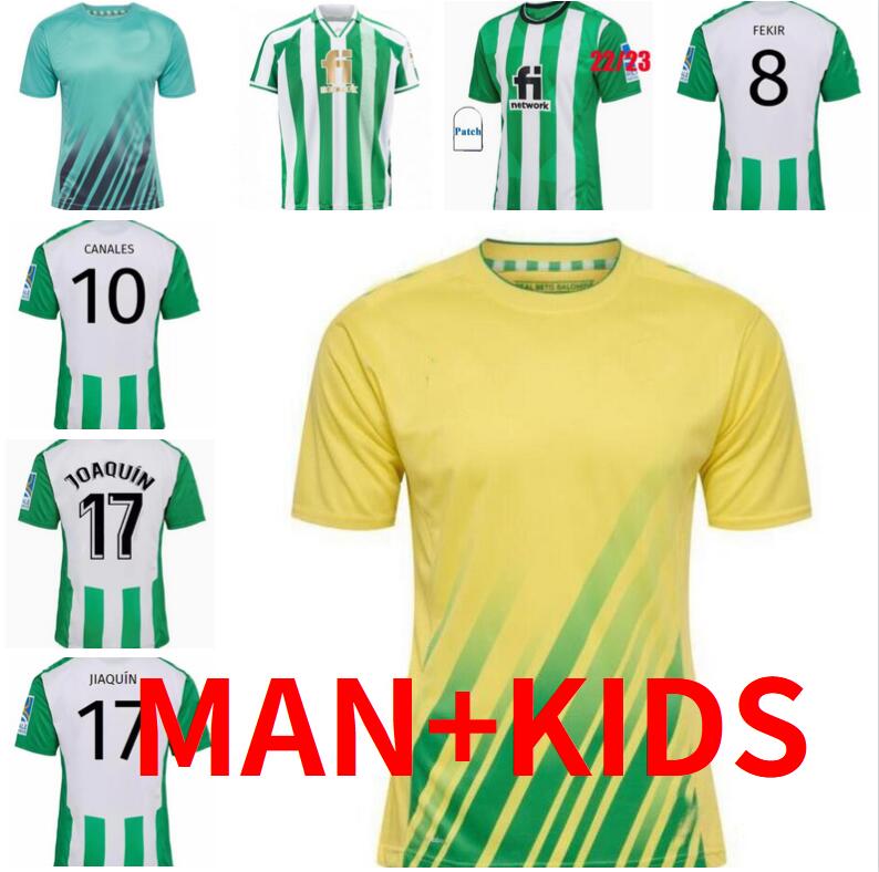 Men KIDS 22 23 REAL Betis soccer Jerseys JOAQUIN Loren 2022 2023 Football Shirts BOUDEBOUZ BARTRA Special Training suit B.Iglesias Edition Fekir 8 Canales 10
Men KIDS 22 23 REAL Betis soccer Jerseys JOAQUIN Loren 2022 2023 Football Shirts BOUDEBOUZ BARTRA Special Training suit B.Iglesias Edition Fekir 8 Canales 10