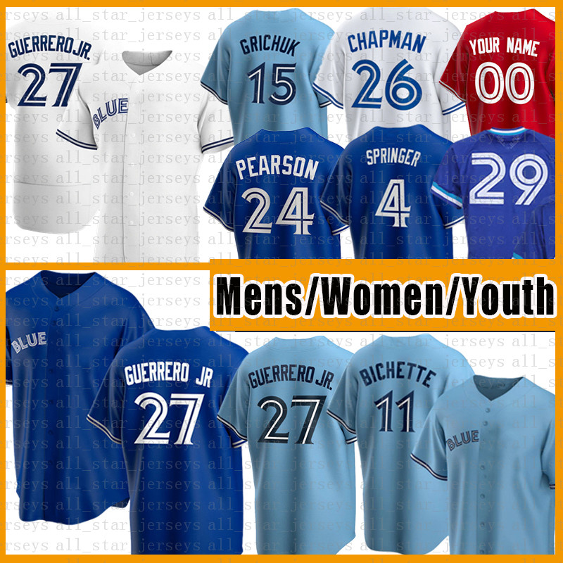 Bo Bichette Blue Jays 27 Vladimir Guerrero Jr. Baseball Jersey George Springer Matt Chapman Yusei Kikuchi Cavan Biggio Randal Grichuk Nate, Youth(size:s-xl)lanniao
Bo Bichette Blue Jays 27 Vladimir Guerrero Jr. Baseball Jersey George Springer Matt Chapman Yusei Kikuchi Cavan Biggio Randal Grichuk Nate, Youth(size:s-xl)lanniao