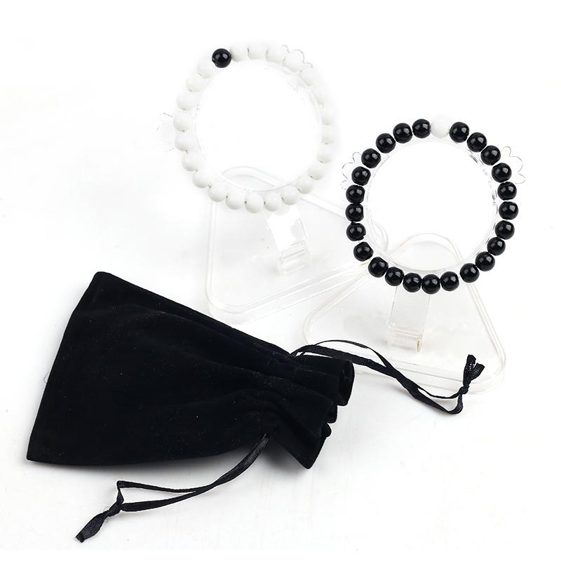 Beaded, Strands Natural Stone 2Pcs/Set Couples Distance Bracelet Classic White And Black Beads Bracelets Gifts For Men Women Jewelry With Ba
Beaded, Strands Natural Stone 2Pcs/Set Couples Distance Bracelet Classic White And Black Beads Bracelets Gifts For Men Women Jewelry With Ba