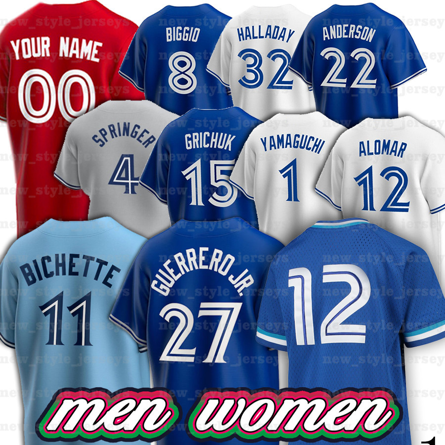 27 Vladimir Guerrero Jr Baseball Jerseys Blue Jays 11 Bo Bichette 4 George Springer 15 Raimel Tapia 30 Alejandro Kirk 26 Matt Chapman, Men (lan niao)
27 Vladimir Guerrero Jr Baseball Jerseys Blue Jays 11 Bo Bichette 4 George Springer 15 Raimel Tapia 30 Alejandro Kirk 26 Matt Chapman, Men (lan niao)
