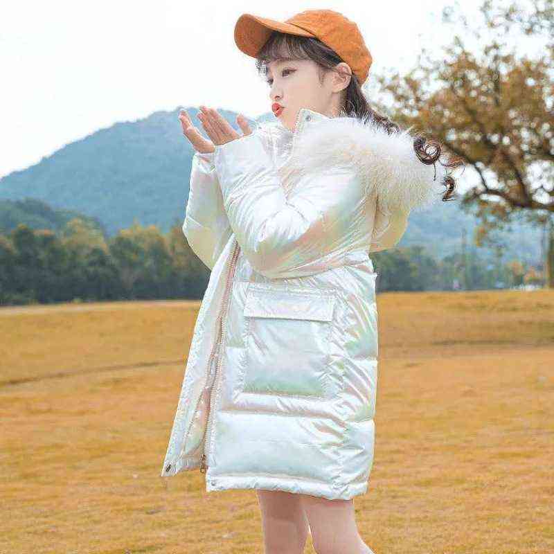 3-14 Year Children Winter Jacket For Girls Jacket Fashion Hooded Teenager Girls Long Parka Snowsuit Outerwear Christmas Children clothing J220718