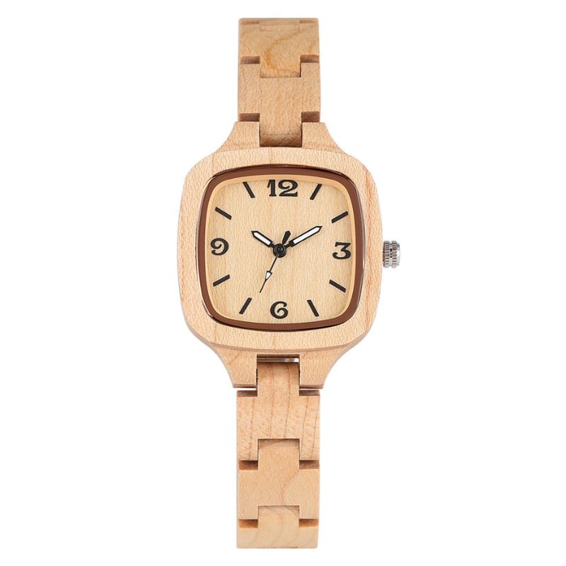 Wristwatches Luxury Maple Wood Ladies Watch Square Dial Full Wooden Bangle Wrist Watches Creative Timepiece Gifts For Girlfriend/WifeWristwa, Only watch
Wristwatches Luxury Maple Wood Ladies Watch Square Dial Full Wooden Bangle Wrist Watches Creative Timepiece Gifts For Girlfriend/WifeWristwa, Only watch