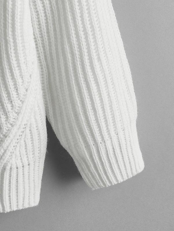 Toddler Boys Ribbed Knit Drop Shoulder Sweater SHE01
