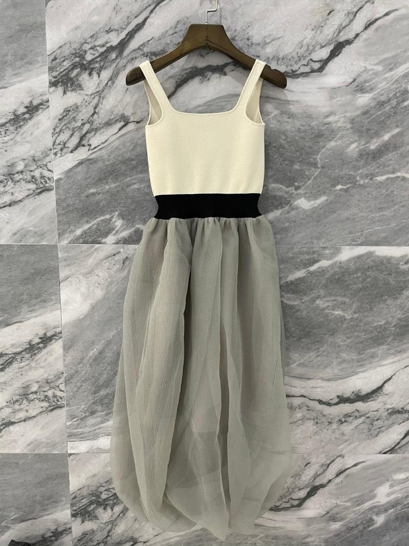 Casual Dresses Summer Women High Quality Knitted Patchwork Vest Sleeveless Dress For Female TutuCasual, White
Casual Dresses Summer Women High Quality Knitted Patchwork Vest Sleeveless Dress For Female TutuCasual, White