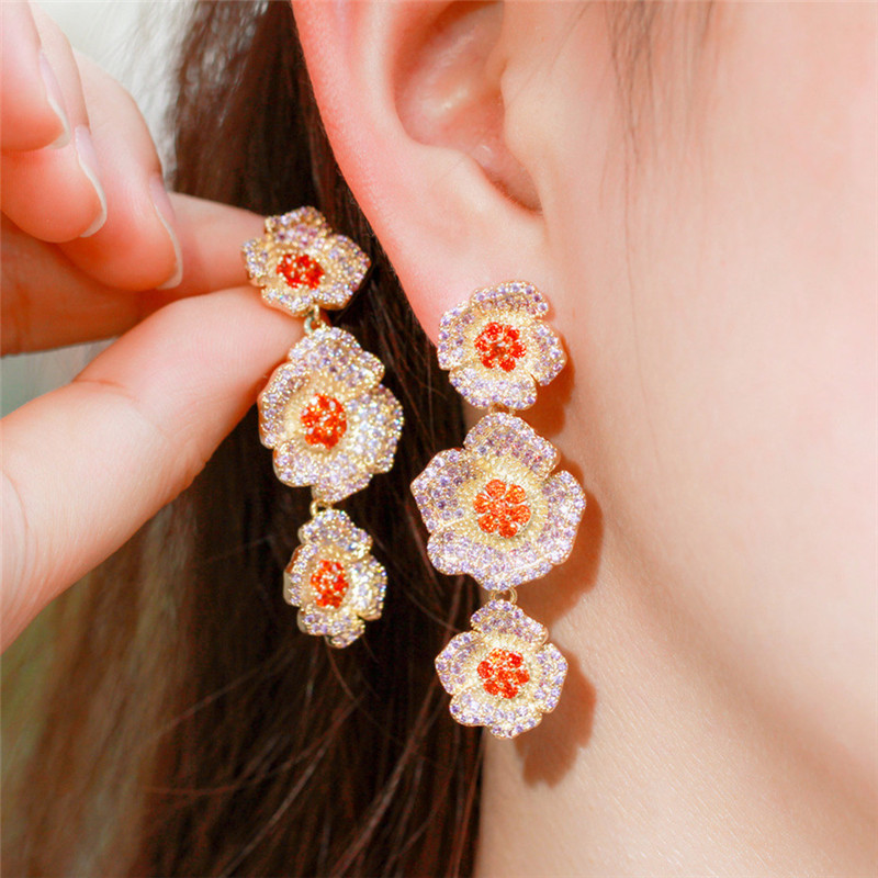 Vintage parkling charm flowers 18k gold diamond earring designer for woman party 925 Sterling Silver Post Purple AAA Cubic Zirconia Rose Gold Women Earrings Gift
Vintage parkling charm flowers 18k gold diamond earring designer for woman party 925 Sterling Silver Post Purple AAA Cubic Zirconia Rose Gold Women Earrings Gift