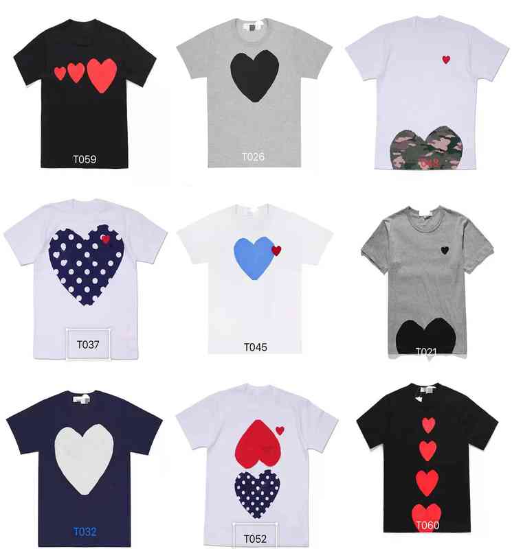Fashion Mens Play t Shirt Cdg Designer Red Heart Commes Casual Women s Des Badge Garcons High Quanlity Ts Cotton Embroidery11, Ivory
Fashion Mens Play t Shirt Cdg Designer Red Heart Commes Casual Women s Des Badge Garcons High Quanlity Ts Cotton Embroidery11, Ivory