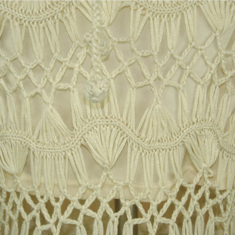 Aproms Bohemia Crochet Kintted Long Maxi Skirt Women Vintage Cotton Hollow Out Skirts Ladies Summer Beach Pencil 220322