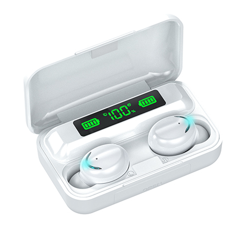 Original F9 Tws Earphones 9D Hifi Stereo Waterproof In Ear Headphone BT 5.0 LED Display Wireless Earbuds F9-5 F9-5C, Black
Original F9 Tws Earphones 9D Hifi Stereo Waterproof In Ear Headphone BT 5.0 LED Display Wireless Earbuds F9-5 F9-5C, Black