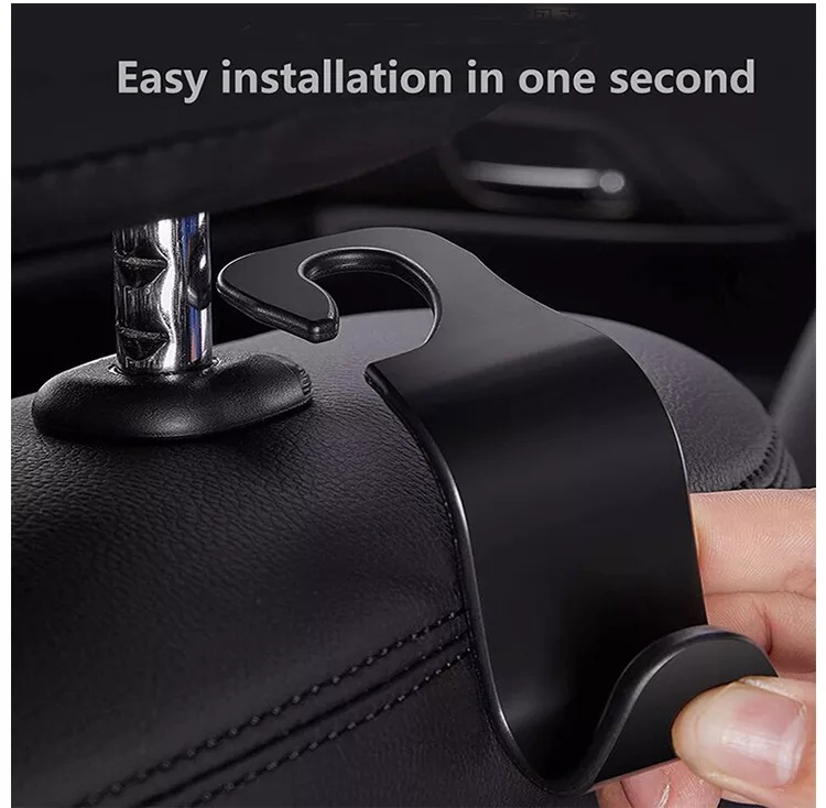 Car Interior Accessories Plastic Hook Hanger Adjustable Headrest Back Rear Storage