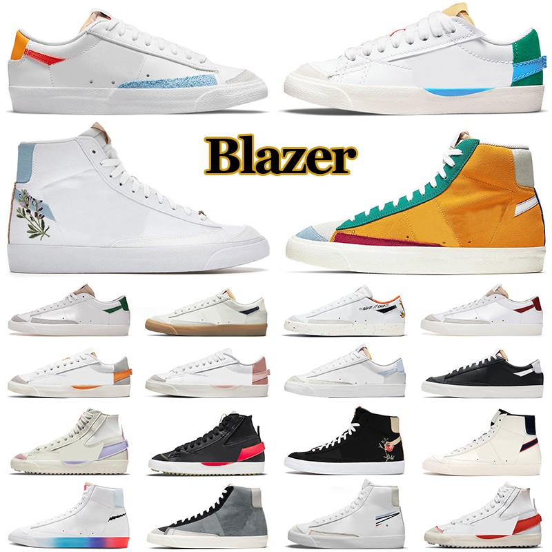 Blazer Mid 77 Casual Shoes Vintage Blazers High Low Men Women Designer Sneakers mens trainers Jumbo Black White Indigo USA Denim Sketch Chaussure, Black white high
Blazer Mid 77 Casual Shoes Vintage Blazers High Low Men Women Designer Sneakers mens trainers Jumbo Black White Indigo USA Denim Sketch Chaussure, Black white high