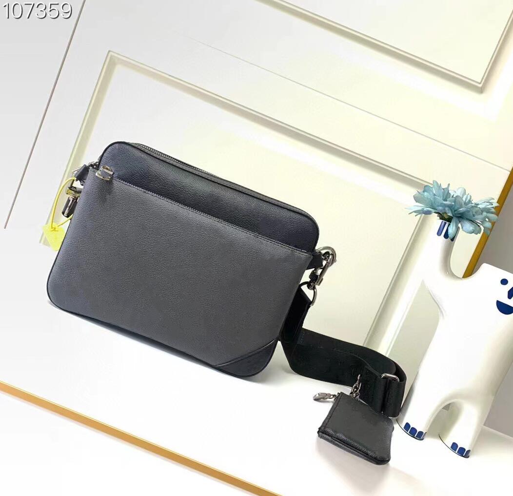 men luxury M69443 TRIO desinger Messenger Bag Eclipse Reverse Canvas Crossbody Bags 3 Piece Set Leather Shoulder Bag With Purse Wallet Clutch black grey, Blue flower letter
men luxury M69443 TRIO desinger Messenger Bag Eclipse Reverse Canvas Crossbody Bags 3 Piece Set Leather Shoulder Bag With Purse Wallet Clutch black grey, Blue flower letter