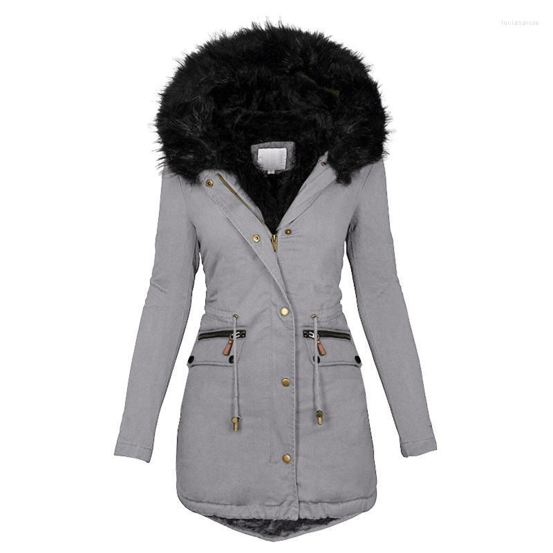 Women' Down & Parkas Fashion Velvet Women Jacket Parka Plus Hooded Fur Collar Winter Coat Warm Long Sleeve Thick Cotton Zip Hoodie Luci22, Black
Women' Down & Parkas Fashion Velvet Women Jacket Parka Plus Hooded Fur Collar Winter Coat Warm Long Sleeve Thick Cotton Zip Hoodie Luci22, Black