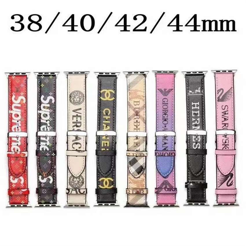 Genuine Leather strap Gucci supreme AMANI CHANEL Burberry Hermes Watch Bands For Apple designer watchband 38mm 40mm 41mm 42MM 44mm 45MM iWatch 3 4 5 SE 6 7 Series
Genuine Leather strap Gucci supreme AMANI CHANEL Burberry Hermes Watch Bands For Apple designer watchband 38mm 40mm 41mm 42MM 44mm 45MM iWatch 3 4 5 SE 6 7 Series