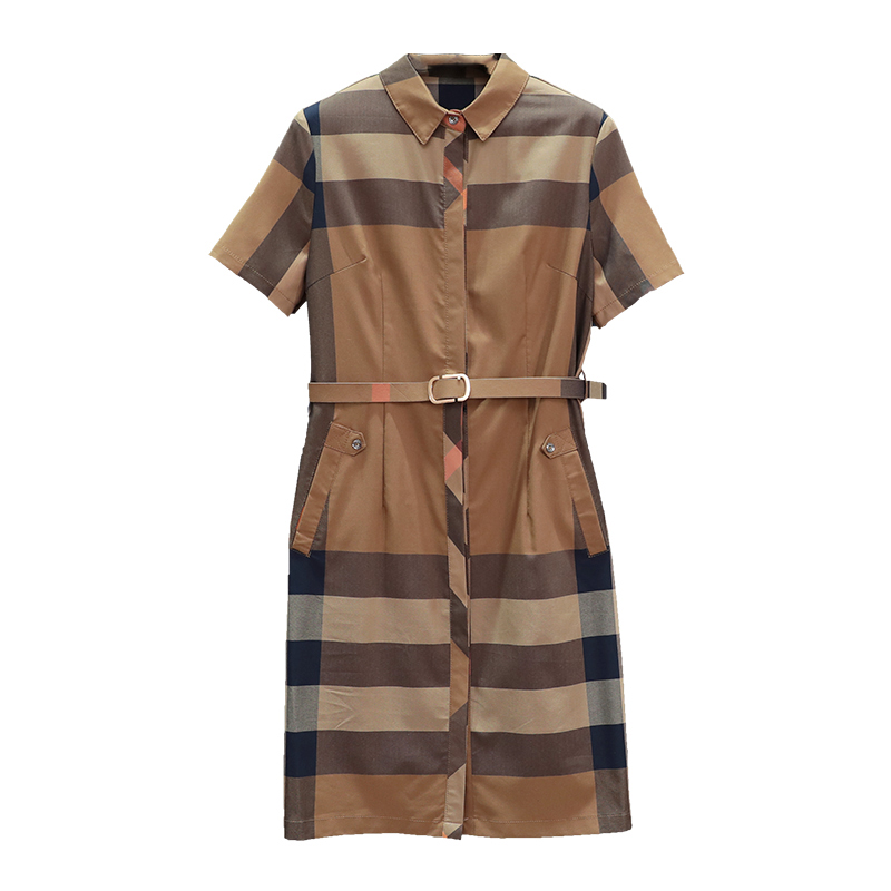 Dresses for women 2023 Designers summer dress women Fashion short sleeve Casual plaid Party Shirts Dress Ladies Clothing with belt, Blue
Dresses for women 2023 Designers summer dress women Fashion short sleeve Casual plaid Party Shirts Dress Ladies Clothing with belt, Blue