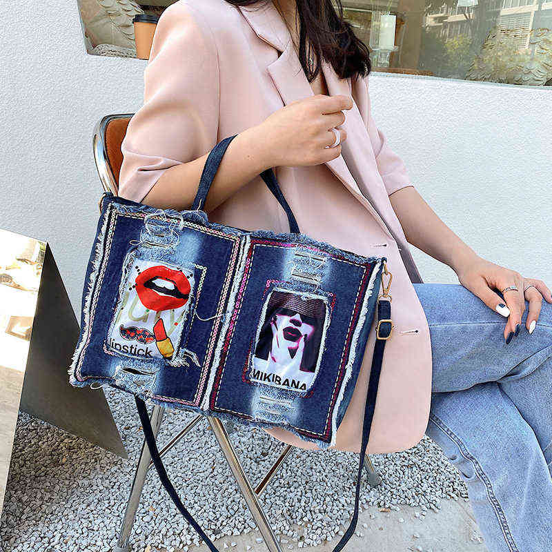 Canvas Large Capacity Bag One Shoulder Messenger Bag Women's Bags and Bags with Short Handles Shoulder Strap Handbags Brand 220615, Blue
Canvas Large Capacity Bag One Shoulder Messenger Bag Women's Bags and Bags with Short Handles Shoulder Strap Handbags Brand 220615, Blue