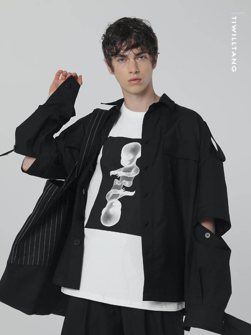 XS-6XL 2022 Men' Clothing Hair Stylist Detachable Sleeve Shirt Plus Size Singer Costumes Casual Shirts, Black
XS-6XL 2022 Men' Clothing Hair Stylist Detachable Sleeve Shirt Plus Size Singer Costumes Casual Shirts, Black