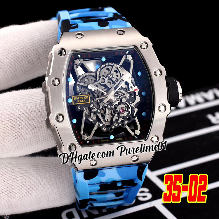 2022 Rafael Nadal Miyota Automatic Mens Watch Stee Case Skeleton Dial Blue Gray Camouflage Rubber Strap Watches Puretime01 E137-3502-b1, E137b (4)
2022 Rafael Nadal Miyota Automatic Mens Watch Stee Case Skeleton Dial Blue Gray Camouflage Rubber Strap Watches Puretime01 E137-3502-b1, E137b (4)