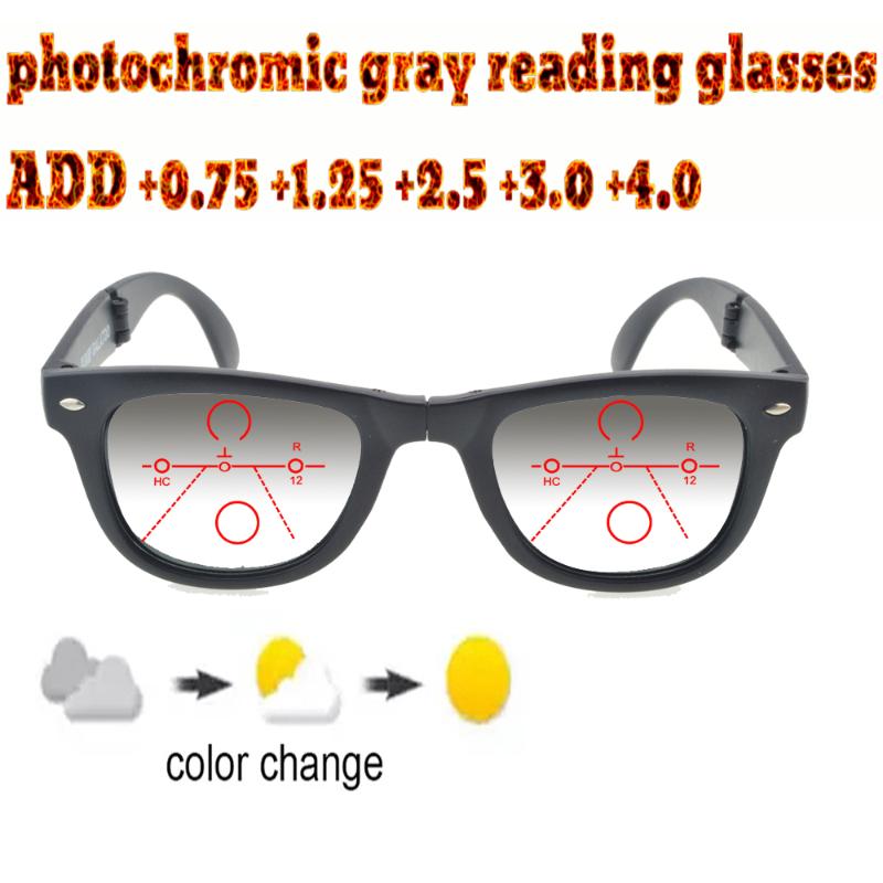 Sunglasses Pochromic Gray Progressive Multifocal Reading Glasses Men Woem Ultralight Foldable Frame+1.0 +1.5 +1.75 +2.0 +2.5 +3 +3.5 +4
Sunglasses Pochromic Gray Progressive Multifocal Reading Glasses Men Woem Ultralight Foldable Frame+1.0 +1.5 +1.75 +2.0 +2.5 +3 +3.5 +4
