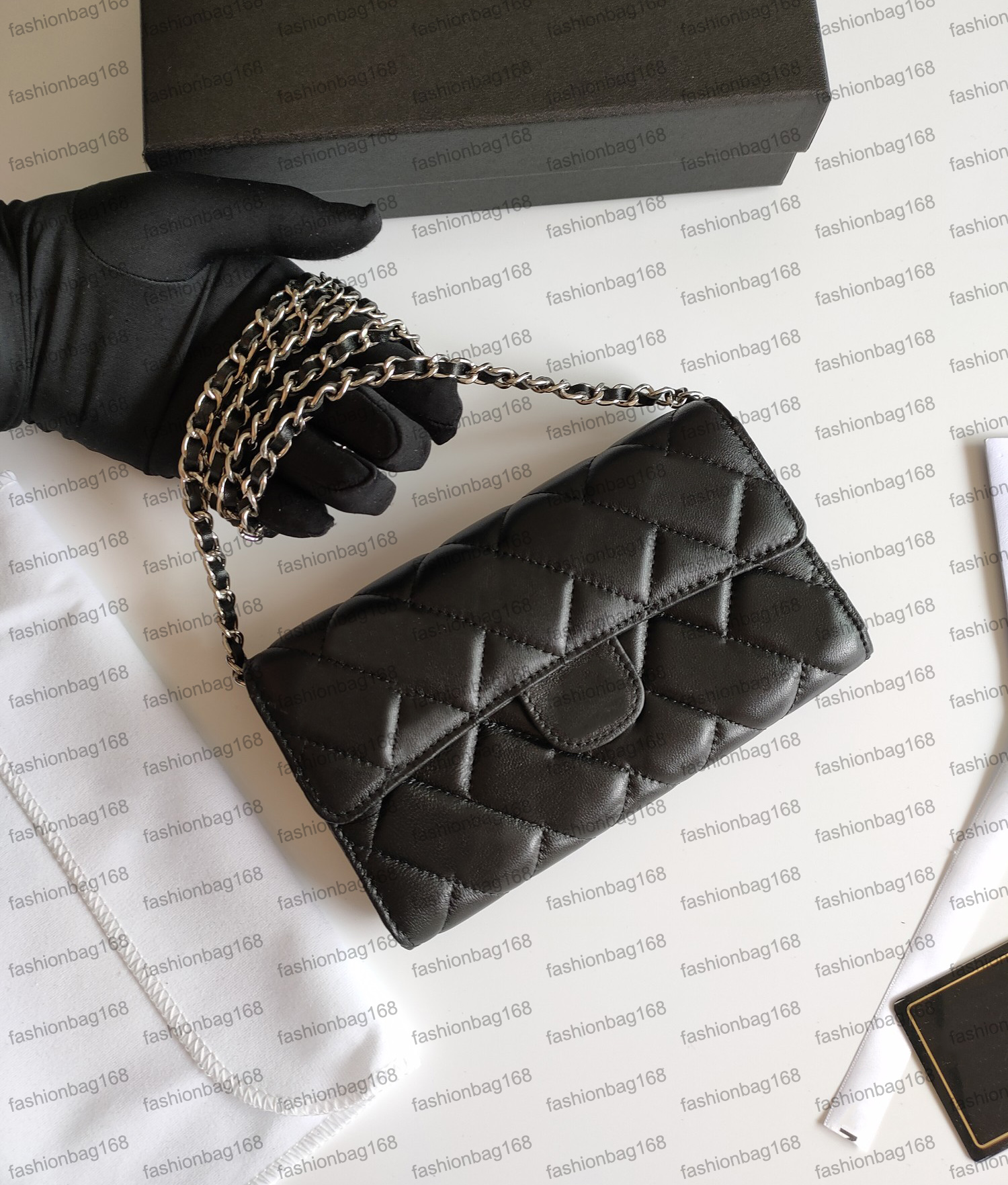 wholesale fashion designer women cross body bags genuine leather chain quilted mini flap bag credit card long coin purse 18cm, Black caviar x(big logo)
wholesale fashion designer women cross body bags genuine leather chain quilted mini flap bag credit card long coin purse 18cm, Black caviar x(big logo)