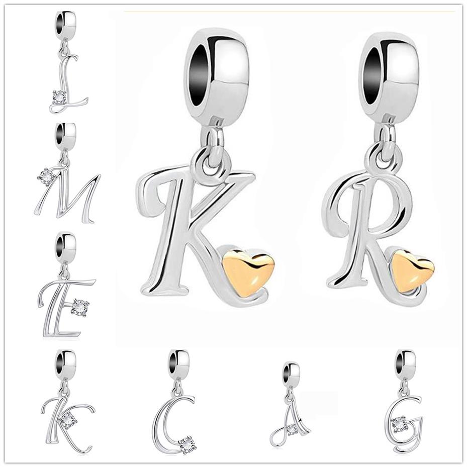 Classic Charm Letter A-Z Crystal Pendant Bead Fit Pandora charms Silver Plated Original Bracelets & Necklaces DIY Women Jewelry227l
Classic Charm Letter A-Z Crystal Pendant Bead Fit Pandora charms Silver Plated Original Bracelets & Necklaces DIY Women Jewelry227l