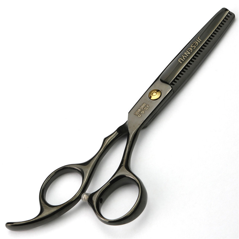 Japanese scissors 6 inch gold blind hole screw comb set hairdressing professional 220317