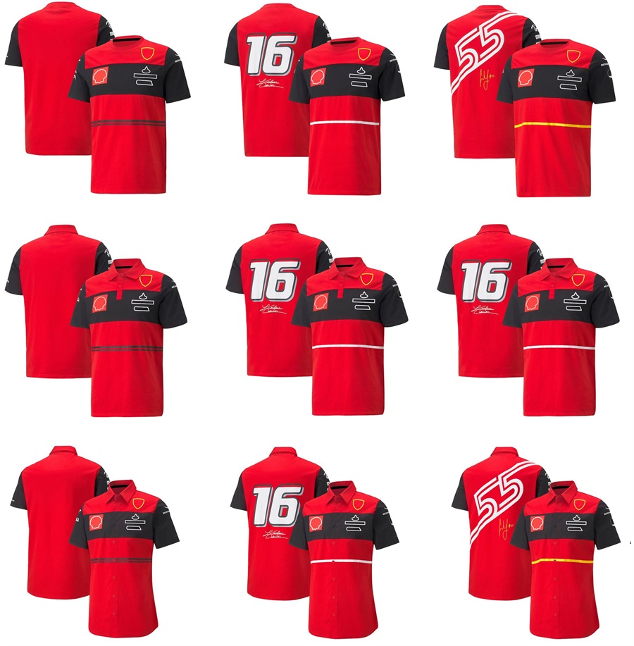 2022 New F1 Racing Short Sleeve Formula 1 Team Fans T-shirt Custom Logo Printing T-shirts Jersey Lapel Workwear Shirts Plus Size
2022 New F1 Racing Short Sleeve Formula 1 Team Fans T-shirt Custom Logo Printing T-shirts Jersey Lapel Workwear Shirts Plus Size
