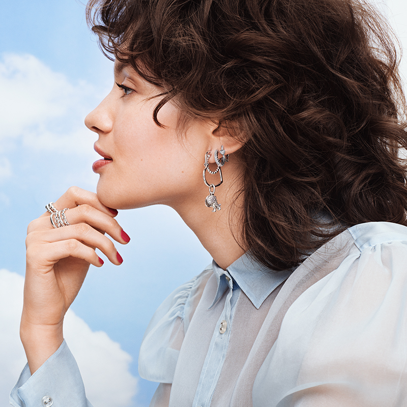 Popular High Quality 925 Sterling Silver Silver Hoop Earrings Asymmetric Heart Hoop Earrings Women's Fashion Accessories Jewelry Gifts