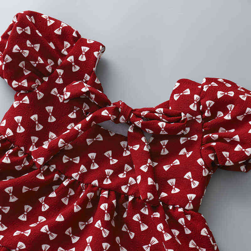 Summer Toddler Dresses Baby Girl Clothes Cute Flowers Print Princess Dress Girls Casual Dress Y220510