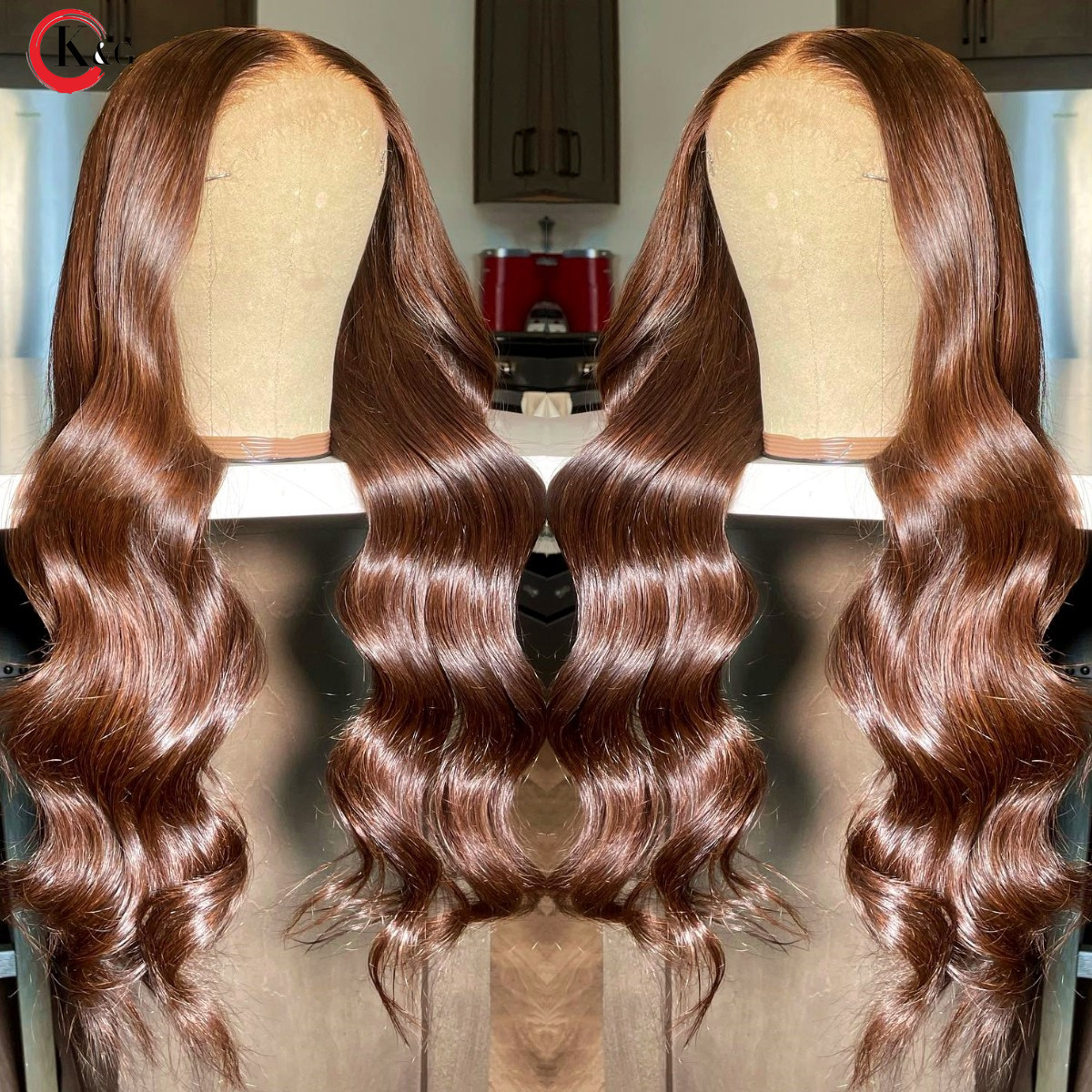 13X4 Highlight Green Lace Front Human Hair Wig Pre Plucked Body Wave Synthetic Closure Wigs For Black Women
