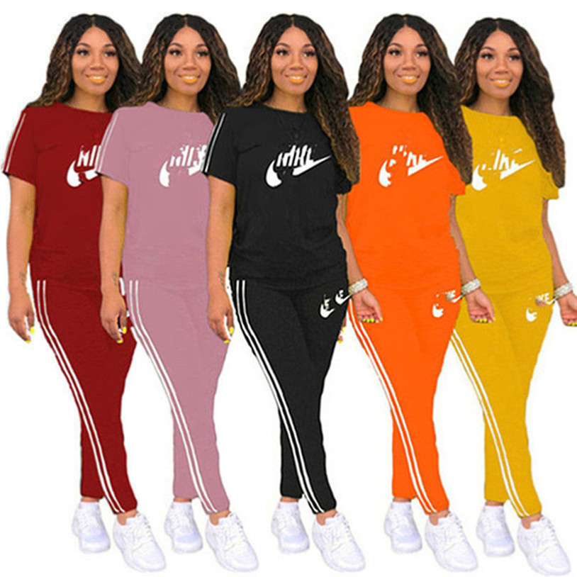 2023 Brand Women Tracksuits Fashion Casual 2 Piece Set Letter Spring Summer Sportswear T-shirt Pants Short Sleeve Jogger Suit Pullover Outfits 3507, Black
2023 Brand Women Tracksuits Fashion Casual 2 Piece Set Letter Spring Summer Sportswear T-shirt Pants Short Sleeve Jogger Suit Pullover Outfits 3507, Black