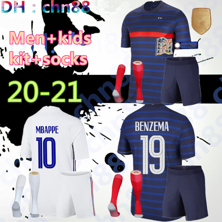 2021 2022 2 stars French soccer jersey MBAPPE BENZEMA GRIEZMANN KANTE POGBA GIROUD KANTE Maillot de foot 20 21 men Kids kits socks set football shirts Uniform youth, 2021 home
2021 2022 2 stars French soccer jersey MBAPPE BENZEMA GRIEZMANN KANTE POGBA GIROUD KANTE Maillot de foot 20 21 men Kids kits socks set football shirts Uniform youth, 2021 home