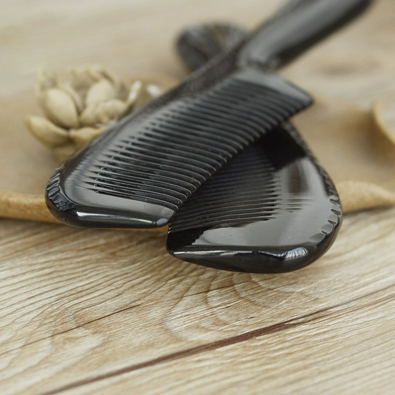 Horn Comb Hair Care Wide Tooth Pettine No Knot Scalp Massage Comb