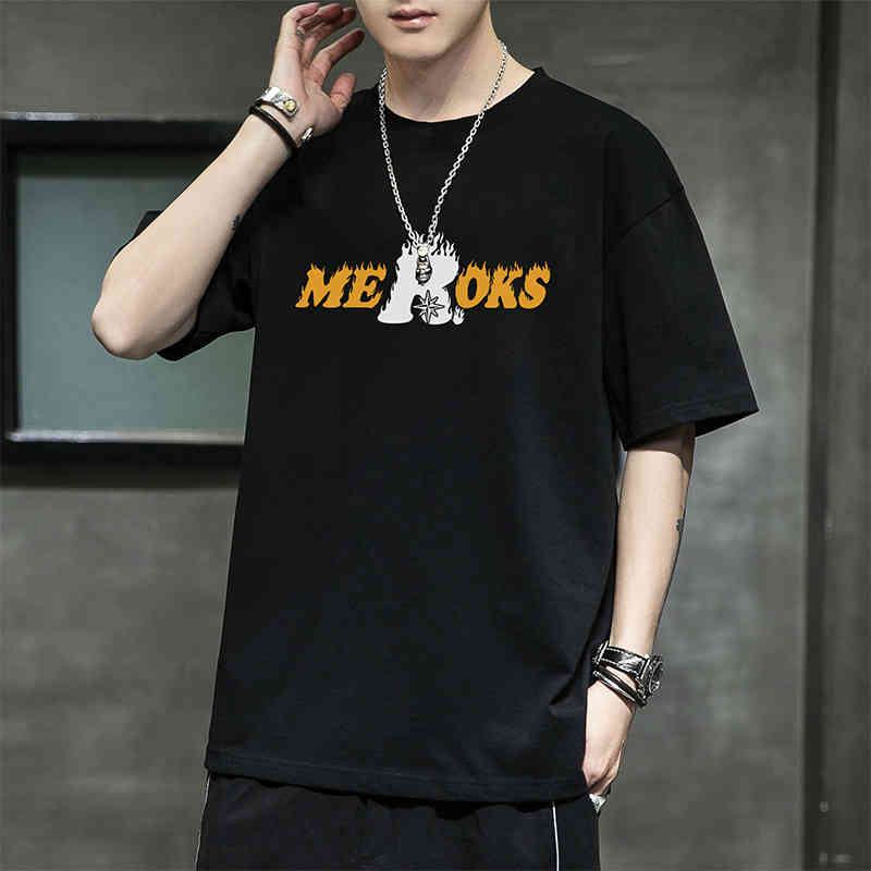 Summer 2022 short t- fashion brand loose half sleeve trend printed men' top bottomed shirt, Hxt1148 white
Summer 2022 short t- fashion brand loose half sleeve trend printed men' top bottomed shirt, Hxt1148 white