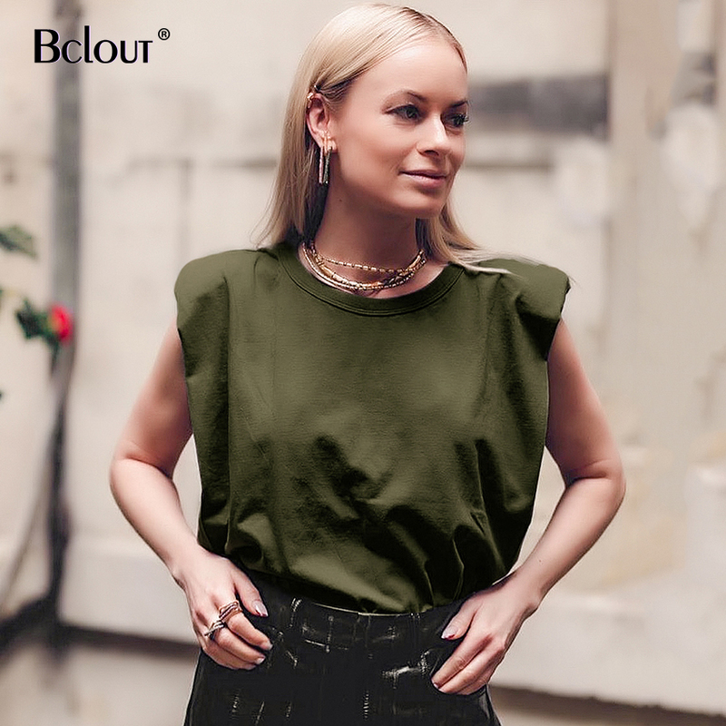 Bclout Spring Summer Sleeveless Loose Top Women Fashion O Neck Tank Sport Vest s Female Casual Basic Shirt Camis 220325