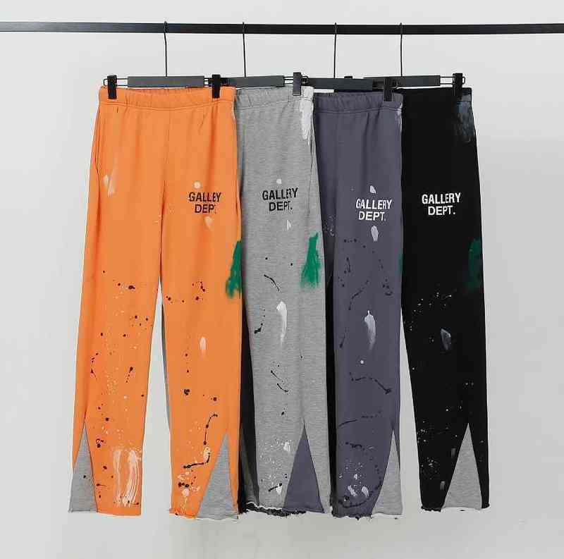 Fashion Galleryes Casual Pants Autumn Winter Patchwork Ink Splashing Printing American Street Men' Women, Navy
Fashion Galleryes Casual Pants Autumn Winter Patchwork Ink Splashing Printing American Street Men' Women, Navy