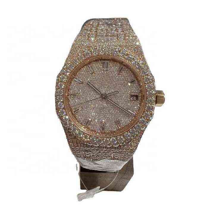 Standard Quality Natural Hip Hop Diamond Unisex Watch From Handmade Manufacturer and Exporter at Bulk Price, Rose gold
Standard Quality Natural Hip Hop Diamond Unisex Watch From Handmade Manufacturer and Exporter at Bulk Price, Rose gold